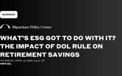 What’s ESG Got to Do With It? The Impact of DOL Rule on Retirement Savings