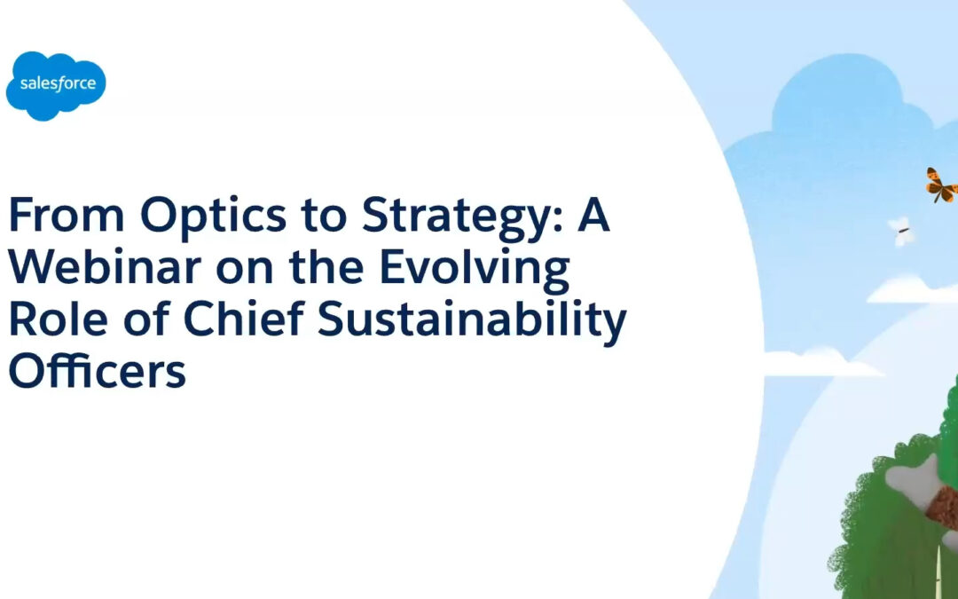 From Optics to Strategy: A Webinar on the Evolving Role of Chief Sustainability Officers