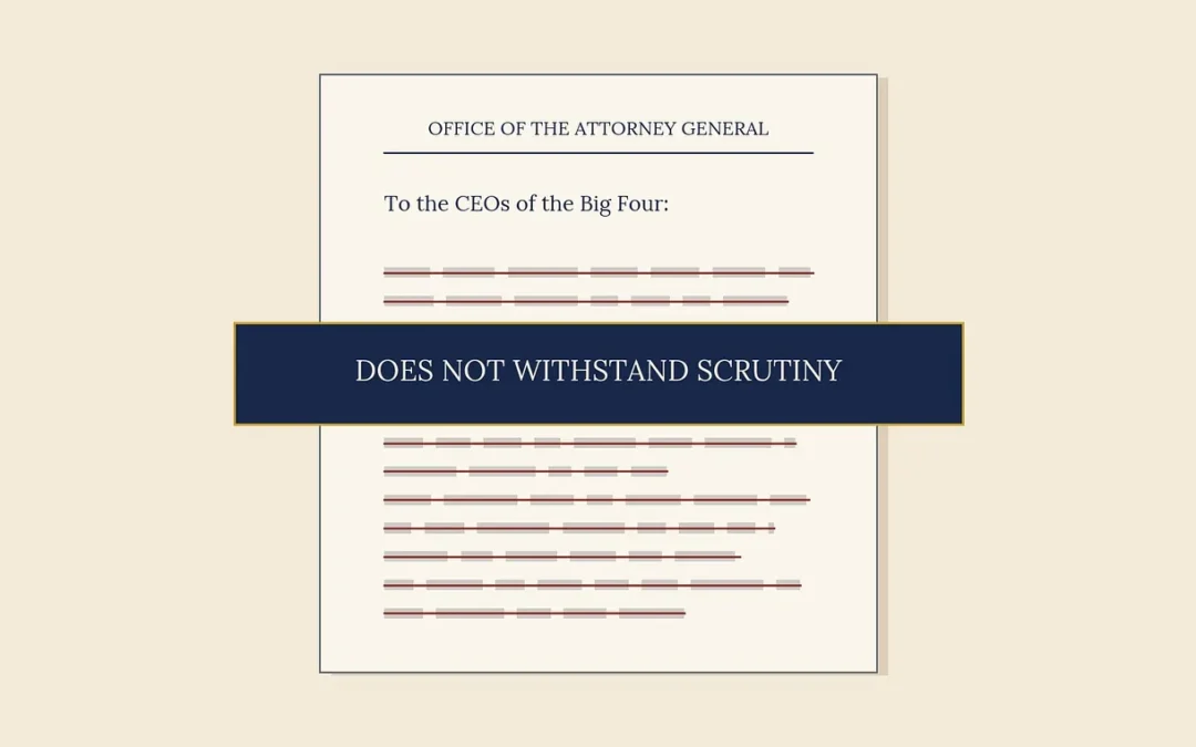The Red State Attorneys General Letter to the Big Four Firms